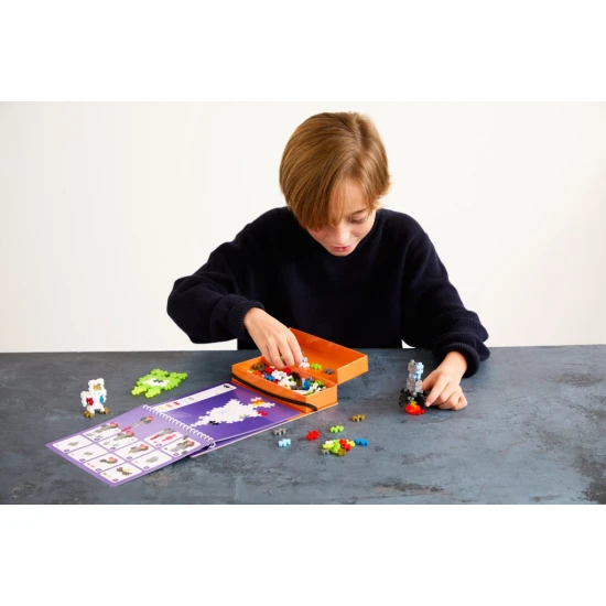 Kreativní stavebnice Plus-Plus Activity Vesmír – 125 dílků, modely vesmírných objektů, raketa, planety, mimozemšťani