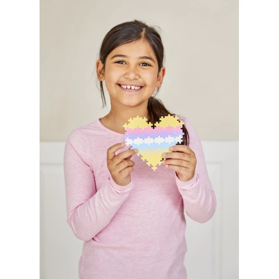 Plus-Plus Pastel Mix – 240 pastelových dílků v tubusu, kreativní stavebnice pro děti od 5 let