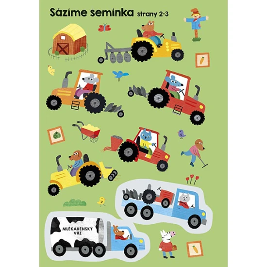 Traktory a náklaďaky První samolepkování