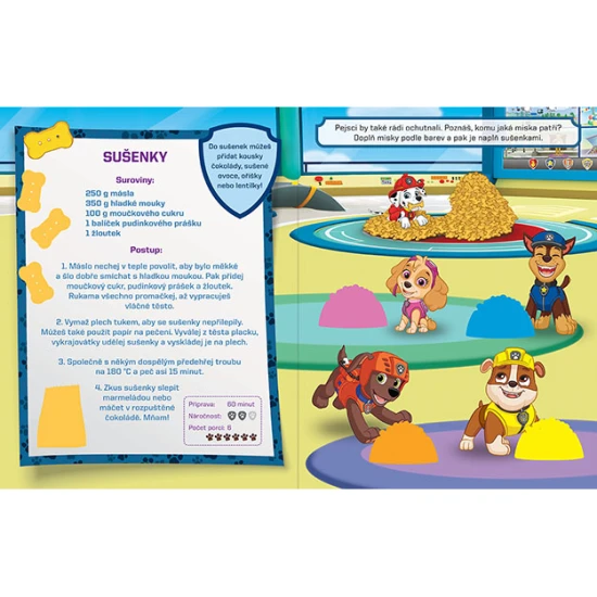 Jiri Models Vaříme a mlsáme s Tlapkovou patrolou Vaříme a mlsáme s Tlapkovou patrolou – knížka plná aktivit, receptů a 100 samolepek s vůněmi