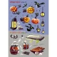 S touto samolepkovou knížkou se dětičky pobaví s nálepkami a poznají magický svět Halloweenu a strašidelných bytostí. 