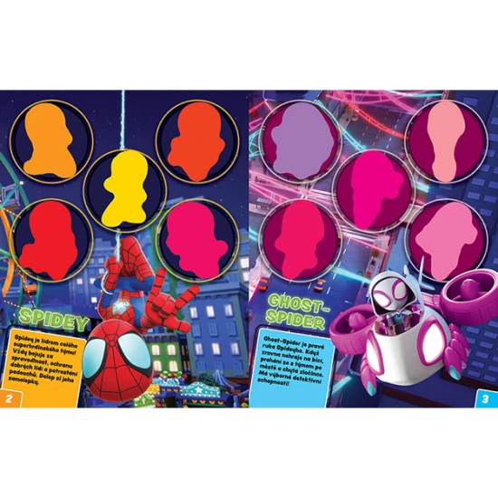 Jiri Models Spidey Dolep si svítící samolepky Svítící samolepková knížka Spidey – kreativní superhrdinská zábava pro děti