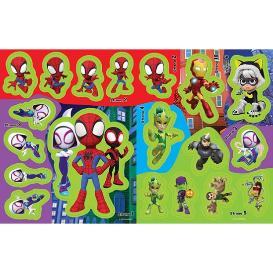 Jiri Models Spidey Dolep si svítící samolepky Svítící samolepková knížka Spidey – kreativní superhrdinská zábava pro děti