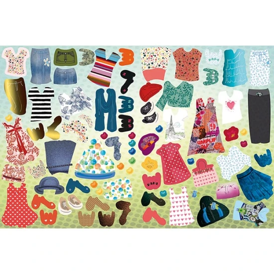 Jiri Models Ve městě Samolepková móda Samolepková knížka Móda ve městě – vytvoř trendy outfity se 300+ samolepkami