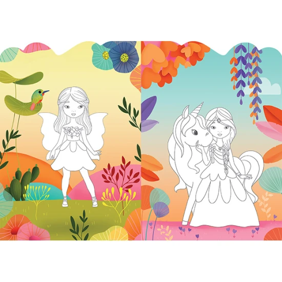 Jiri Models Šaty pro víly a jednorožce Tvarované oblékání se samolepkami Samolepková knížka pro děti – oblékej víly a jednorožce, tvořte módní kombinace a užívej si kreativní zábavu.