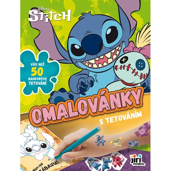 Lilo & Stitch – Barevné omalovánky se 2 listy tetování