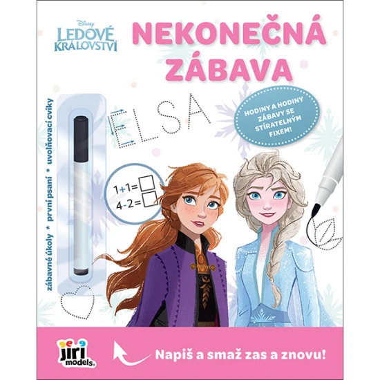 Nekonečná zábava s Ledovým královstvím: 21 stíratelných stran plných her