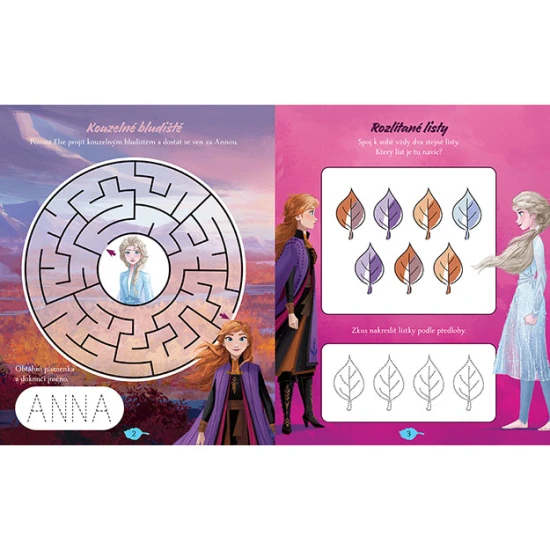 Nekonečná zábava s Ledovým královstvím: 21 stíratelných stran plných her