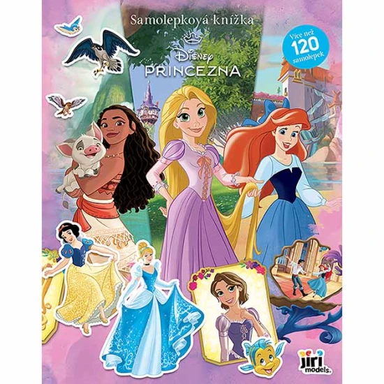 S touto samolepkovou knížkou se dětičky pobaví s nálepkami a poznají svět Disney princezen. 
