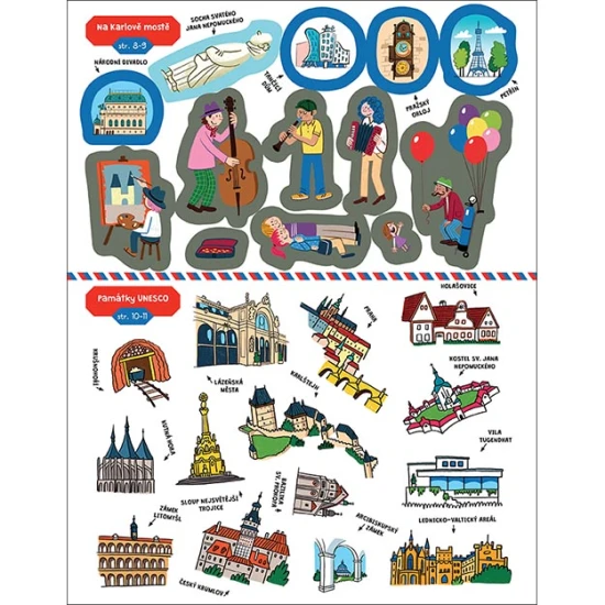 Velká samolepková knížka Česká republika