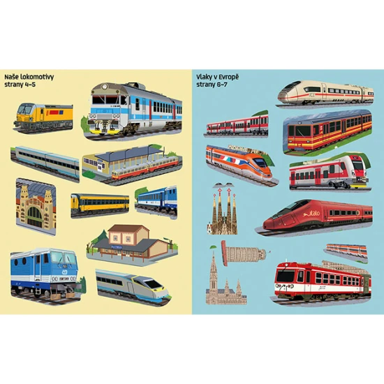 Jiri Models Disney Princezna Samolepková knížka S touto samolepkovou knížkou se dětičky pobaví s nálepkami a poznají svět vlaků