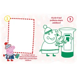 Nejkrásnější vánoční omalovánky se samolepkami - Prasátko Peppa Nejkrásnější vánoční omalovánky se samolepkami - Prasátko Peppa
