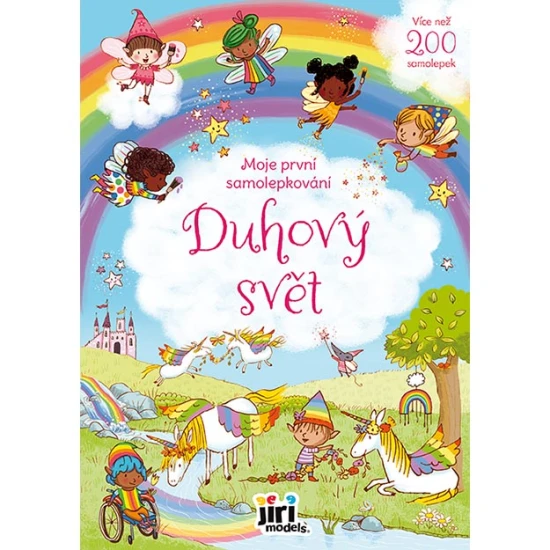 S touto samolepkovou knížkou se dětičky pobaví s nálepkami a poznají magický svět duhy