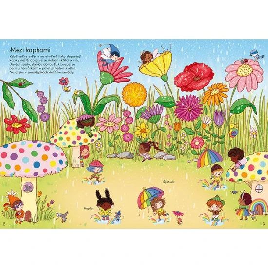 S touto samolepkovou knížkou se dětičky pobaví s nálepkami a poznají magický svět duhy