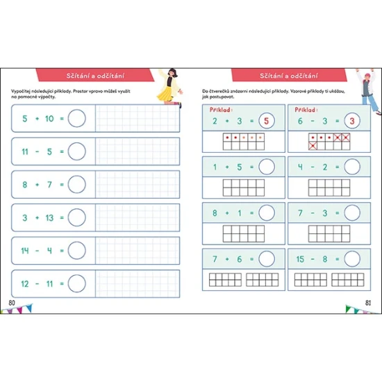 Velká cvičebnice matematiky I – 128 stran zábavných matematických úkolů pro děti
