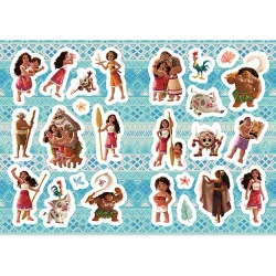 Omalovánky A4 se samolepkami Vaiana 2