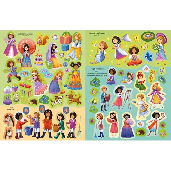 Jiri Models Princezny Samolepková knížka S touto samolepkovou knížkou se dětičky pobaví s nálepkami a poznají svět princezen.
