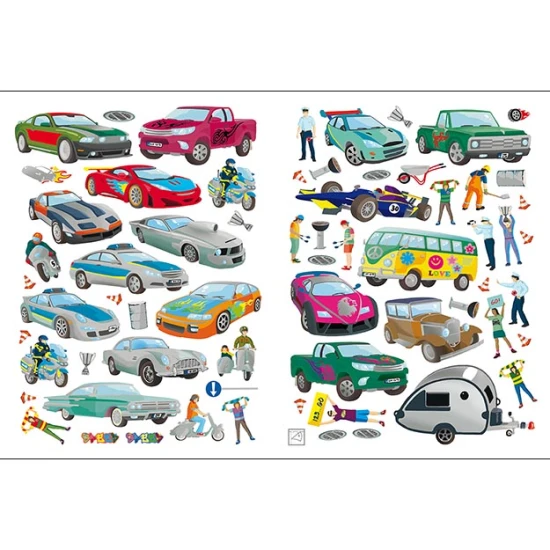 Doprava – metalická samolepková knížka pro děti s dopravními motivy Metalická samolepková knížka Doprava – 24 stran aktivit, 4 strany papírových a 4 strany metalických samolepek s dopravními motivy.