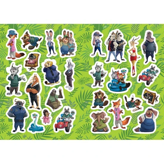 Omalovánky A4 se samolepkami Zootropolis - Jiri Models 4888-4