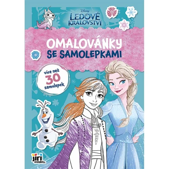 Omalovánky A4 se samolepkami Ledové království - Jiri Models 5015-3