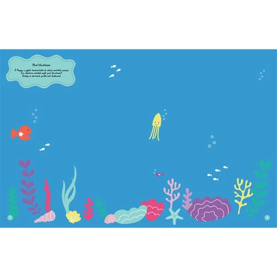 Nálepkový sešit s prasátkem Peppa Pig obsahuje 24 stran a 8 stran se samolepkami k dolepení a ozdobení.