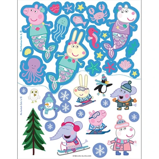 Nálepkový sešit s prasátkem Peppa Pig obsahuje 24 stran a 8 stran se samolepkami k dolepení a ozdobení.