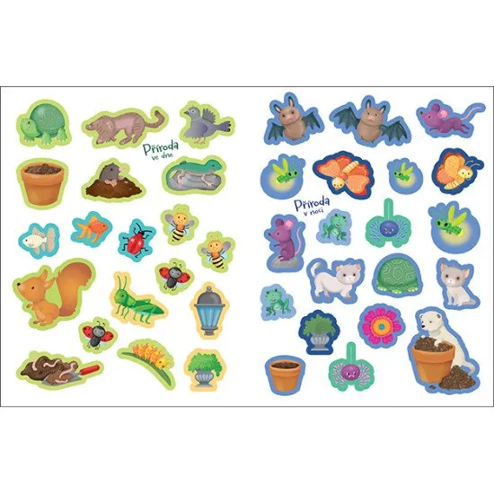 Kniha plná zajímavých aktivit a nápadů pro všechny milovníky přírody obsahuje 32 stran a více než 30 samolepek.