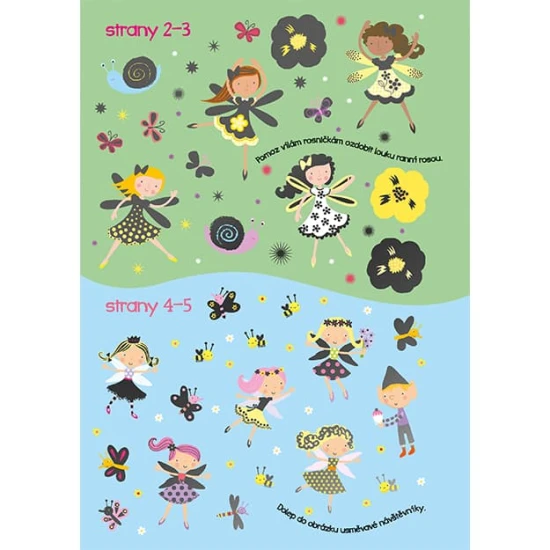 Třpytivé víly Moje první samolepkování je zábavná a kreativní aktivita pro děti, která je plná lesku a magie.
