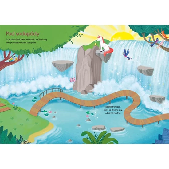 Třpytiví jednorožci Moje první samolepkování je zábavná a kreativní aktivita pro děti, která je plná lesku a magie.