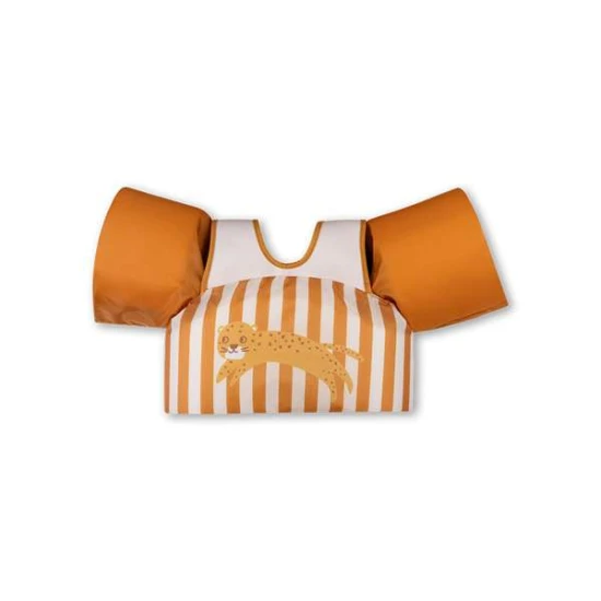 Plavecká vesta s rukávky Swim Essentials Brown Leopard 2–6 let