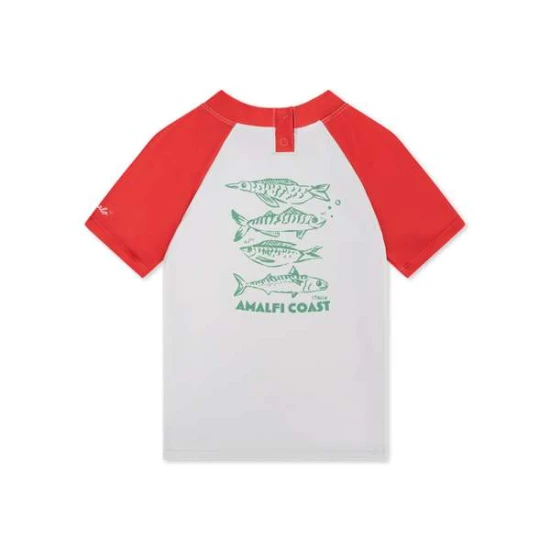 Koupací tričko s UPF 50+ Catch of the Day Červené