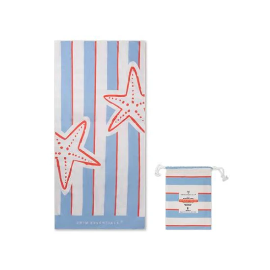 Plážová osuška z mikrovlákna Catch of the Day 180 × 90 cm