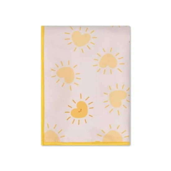Plážová osuška z mikrovlákna Yellow Flower 135 × 65 cm