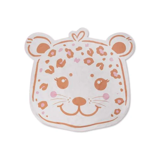 Tvarovaná plážová osuška Beige Leopard 140 cm