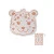 Tvarovaná plážová osuška Beige Leopard 140 cm