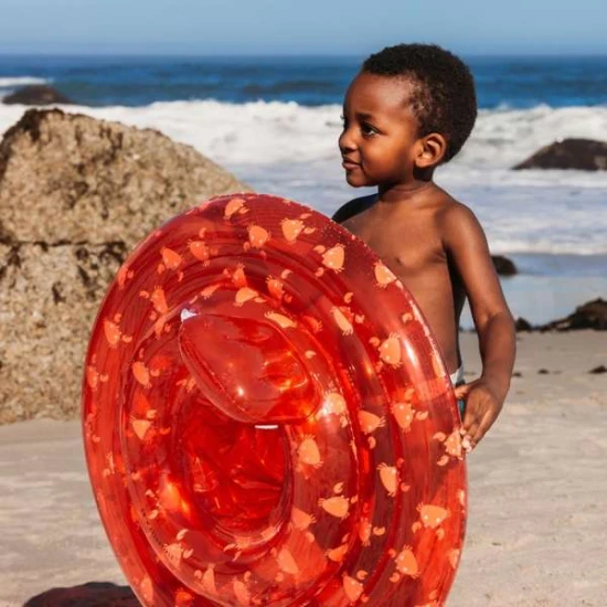 Nafukovací kruh pro miminka Oh Crab Swim Essentials se sedátkem a krabím motivem