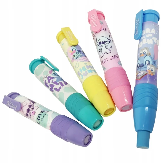 Vysouvací guma v rtu Stitch – praktická a roztomilá