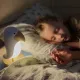Dětská lampa s reproduktorem Ptáček Bílý