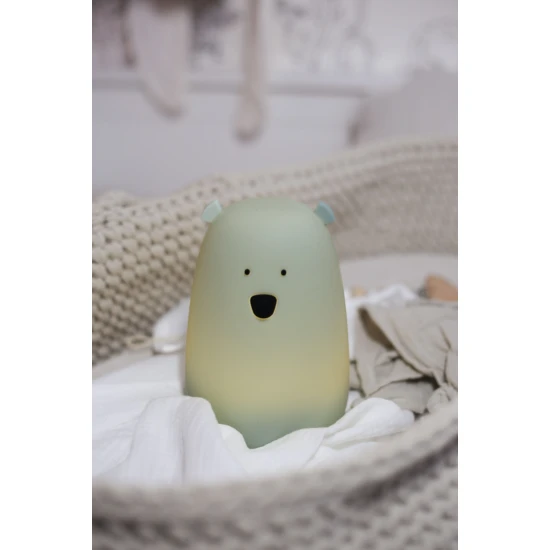Dětská dotyková lampa Velký medvídek Zelený