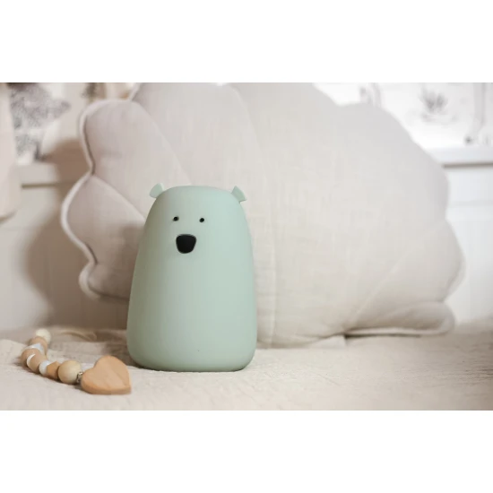 Dětská dotyková lampa Velký medvídek Zelený
