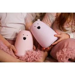 Dětská dotyková lampa Velký medvídek Růžový