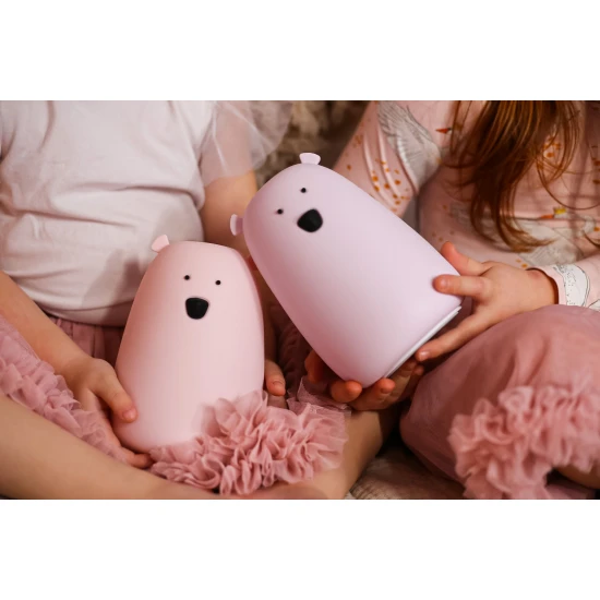 Rabbit and Friends Dětská dotyková lampa Velký medvídek Růžový Dětská dotyková lampa Velký medvídek Růžový