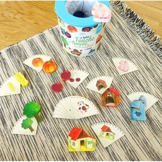 Vilac Hmatej a najdi Farma Druhá verze bestselleru didaktické hry Hmataj a najdi.