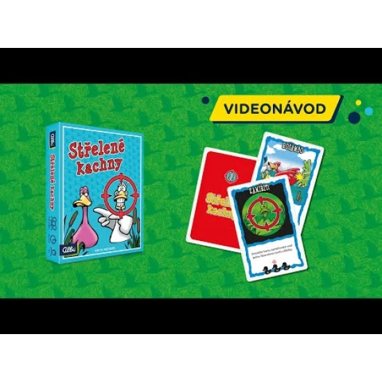 Karetní hra Střelené kachny ve které se kachny musí bránit před střelenými myslivci!