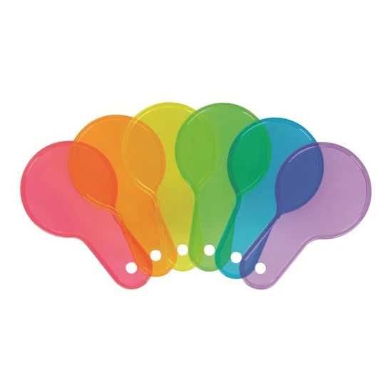 2Kids Toys Barevná plastová sklíčka Plastová barevná sklíčka v šesti odstínech duhy pro děti na objevování barev a rozvoj smyslového vnímání.