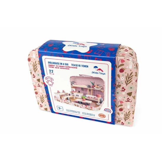 Domeček pro panenky v kufříku Kuchyně Domeček pro panenky v kufříku Kuchyně – 2Kids Toys 2D98185