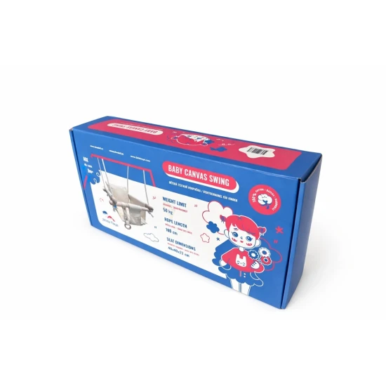 Dětská textilní houpačka 100% bavlna béžová