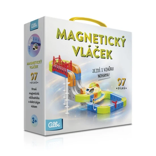 Magnetický vláček 97 dílků Albi Magnetický vláček 97 dílků – model AB-74989