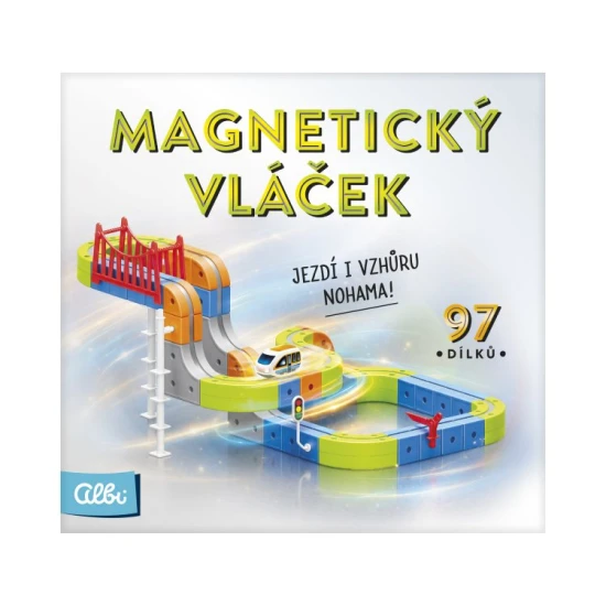 Magnetický vláček 97 dílků Albi Magnetický vláček 97 dílků – model AB-74989