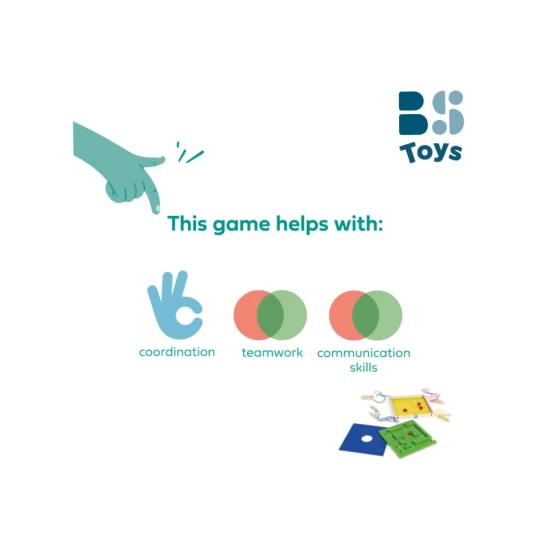 Dřevěný labyrint – koordinační hra – BS Toys BS_GA204